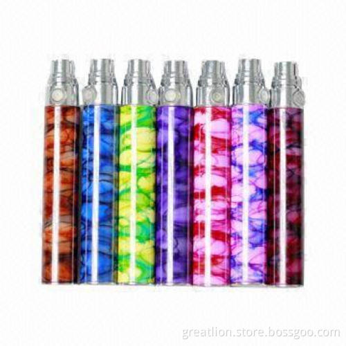 eGo-D Electronic Cigarette Colorful Batteries with 650/900/1,100mAh Capacity, 14mm Diameter